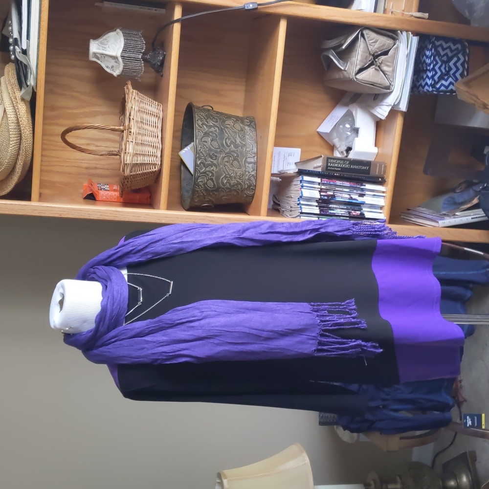 Black/ purple tunic
